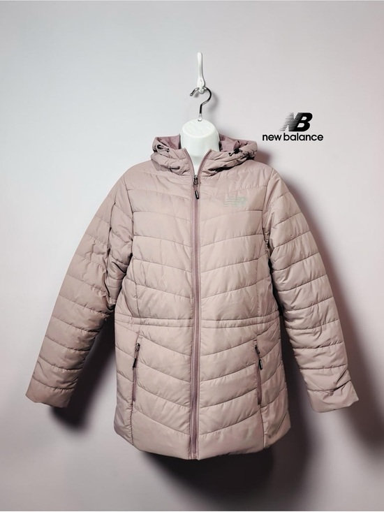 New Balance Jackets & Blazers - New Balance, Women’s Quilted Puffer Jacket Hooded, Pink Taupe, Medium